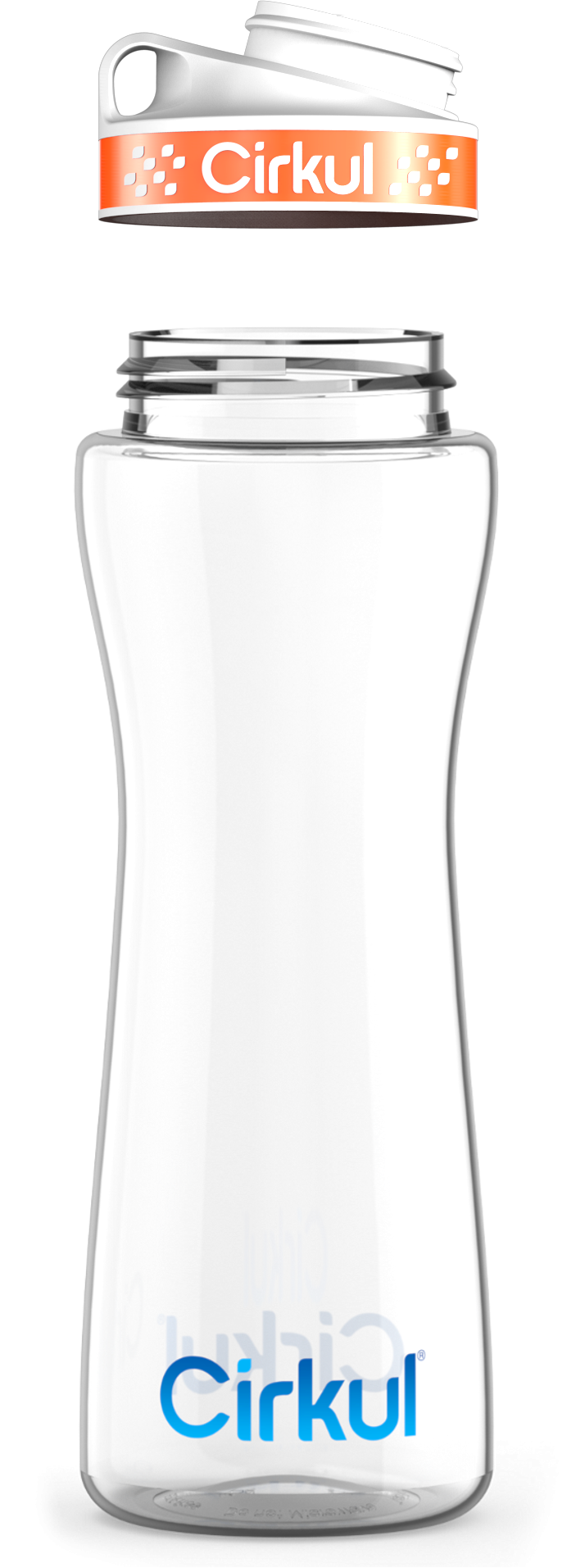 Custom 22oz. Plastic Bottle & Comfort Grip Lid